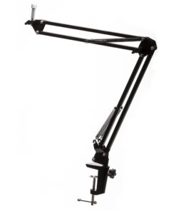 Audio-Technica AT2020 Condenser Studio Microphone Bundle with Studio Stand, Pop Filter and XLR Cable (4 Items) 12 71cHcsas7dL