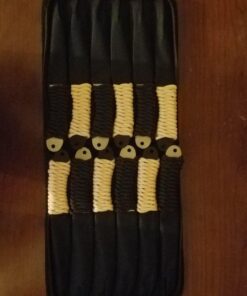 Perfect Point Throwing Knives – Set of 12 – 6 Satin Finish and 6 Black Stainless Steel Throwing Knives, Includes Nylon Sheath, Full Tang Construction, Well Balanced, – PAK-712-12 37 71cISifhpPL