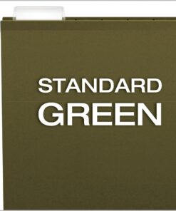 Pendaflex 04152X3 Extra Capacity Reinforced Hanging File Folders, 3", Letter Size, Standard green, 1/5 Cut, 25/BX (4152x3) 3" 10 71cJ3MuKhLL