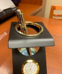 Scriveiner Silver Chrome Rollerball Pen - Stunning Luxury Pen with 24K Gold Finish, Schmidt Ink Refill, Best Roller Ball Pen Gift Set for Men & Women, Professional, Executive Office, Nice, Fancy Pens - Silver with Chrome 43 71cJIWlBNbL