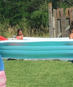 INTEX 58484EP Swim Center Inflatable Family Pool: 277 Gallon Capacity – 120" x 72" x 22" – Blue 32 71cJK5jcYoL