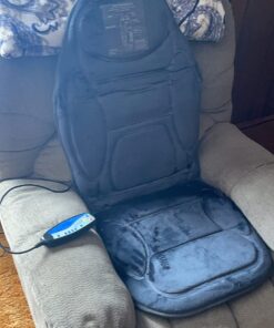 Snailax Vibration Massage Seat Cushion, Back Massager for Chair with Heat, 6 Vibrating Motors and 2 Heat Levels, Massage Chair Pad for Home Office use, Christmas Gifts for Men, Women 1 Count (Pack of 1) 39 71cJzfnjw3L