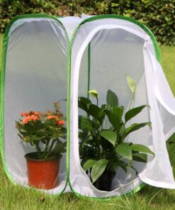 RESTCLOUD Insect and Butterfly Habitat Cage Terrarium Pop-up 24 Inches Tall with 10Pcs 10ML Floral Tubes 34 71cK2mrrLL 1