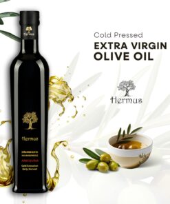 Alternative view of Hermus - Arbequina Organic Cold Pressed Extra Virgin Olive Oil, Polyphenol Rich, Early Harvested by Hand | EVOO from Turkey | Gold Medal Awarded | Glass Bottle | 16.9 fl oz, 500 ml