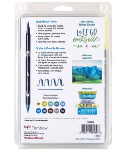 Tombow 56169 Dual Brush Pen Art Markers, Landscape, 10-Pack. Blendable, Brush and Fine Tip Markers 10 Count (Pack of 1) 35 71cKzzDLDoL