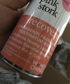 Pink Stork Postpartum Recovery Herbal Tea, Organic Red Raspberry Leaf with Chamomile, Hormone Balance for Women after Labor and Delivery, Strawberry Passion, Caffeine-Free, 15 Sachets 26 71cL4a9m4UL