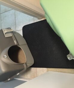 iPrimio Large Cat Litter Trapper Mat with Exclusive Urine/Waterproof Layer - Cat Litter Mat - Larger Holes with Urine Puppy Pad Option for Messy Cats - Soft on Paws and Light - 30" x 23" (Black Color) 30x23 - Black 53 71cLRwRXvWL