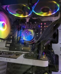 Skytech Gaming Shiva II Gaming PC Desktop – Intel Core i5 12600K 3.7 GHz, NVIDIA RTX 3060 Ti, 1TB NVME SSD, 16GB DDR4 RAM 3200, 650W Gold PSU, 240mm AIO, 11AC Wi-Fi, Windows 11 Home 64-bit,White 12600K | 3060 Ti 17 71cLb5Ygo7L