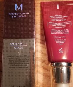 MISSHA M Perfect BB Cream No.23 Natural Beige for Light with Neutral Skin Tone SPF 42 PA +++ 1.69 Fl Oz - Tinted Moisturizer for face with SPF No.23 (Natural Beige) 56 71cLoyctZtL