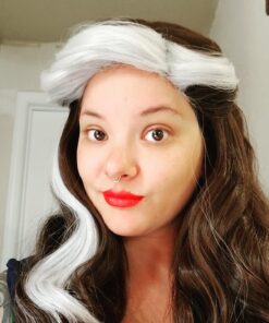 Miss U Hair Long Wavy Women Brown Silver Party Hair Halloween Costume Cosplay Wig 22 71cLzg3H TL