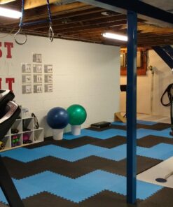 BalanceFrom Puzzle Exercise Mat with EVA Foam Interlocking Tiles for MMA, Exercise, Gymnastics and Home Gym Protective Flooring, Multiple Sizes Black 1/2" Thick, 24 Square Feet 45 71cM47 UASL