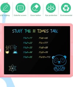 TEKFUN LCD Writing Tablet Doodle Board, 10inch Colorful Drawing Tablet Writing Pad, Girls Gifts Toys for 3 4 5 6 7 Year Old Girls Boys (Pink) Pink 10in 32 71cM7bI cKL
