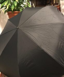 Windproof Travel Umbrellas for Rain - Lightweight, Strong, Compact with & Easy Auto Open/Close Button for Single Hand Use - Double Vented Canopy for Men & Women Salt n' Pepper 8 71cMZmLpr4L