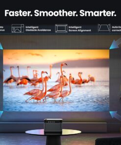 Dangbei Mars Pro 4K Projector, DLP Projector with Android 4GB+128G, 2x10W HiFi Speakers, Auto Focus, Keystone HDR10 Home Theater 30 71cMxJaZtXL