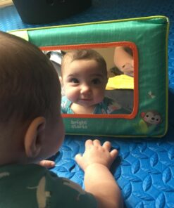 Bright Starts Sit and See Safari Floor Mirror Tummy Time Activity Toy, Ages Newborn + Multi Color 39 71cN0ZhkVdL
