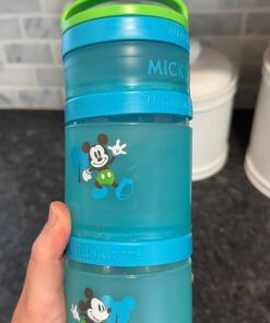 Whiskware Disney Stackable Snack Containers for Kids and Toddlers, 3 Stackable Snack Cups for School and Travel, Mickey and Pluto Mickey & Pluto 15 71cNFjPiF2L