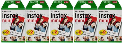 Fujifilm Instax Mini Instant Film, 10 Sheets of 5 Pack × 2 (100 Sheets)