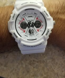 FANMIS Unisex Outdoor Sport Jelly Watch Simple Casual Analog Watches 3ATM Waterproof Minimalism Watches for Young Women Silicone Strap A White 17 71cOEwhpMcL