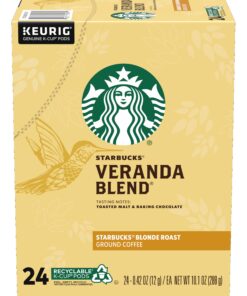Alternative view of Starbucks Veranda Blend Coffee K-Cup Pods, Blonde Roast Ground Arabica Coffee K-Cups for Keurig Brewing System, 24 CT K-Cup Pods Per Box (Pack of 2 Boxes)