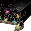 Creative Converting 318135 All Over Print Plastic Tablecover, 54 x 102, Glow Party 1 30 71cOIzqWePL