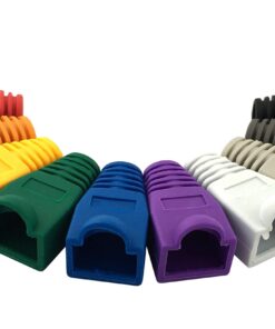 Accessbuy 100 Pack RJ45 CAT6 CAT6E CAT5 CAT5E Ethernet Network Cable Strain Relief Boots Cable Connector Plug Cover Mixed Color for Laptop 25 71cOqFJHJ7L