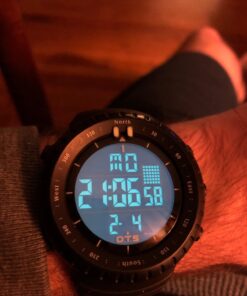 PALADA Men's Digital Sports Watch Waterproof Tactical Watch with LED Backlight Watch for Men Black 38 71cP38pAbL