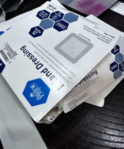 Med PRIDE 6 inch x 6 inch Bordered Gauze-Island Dressing| 25 Pack-Individually Packed Pouches| Wound Dressing with Adhesive, Breathable Borders| Sterile & Highly Absorbent| Latex-Free 6'' x 6'' 17 71cPRxEb0LL