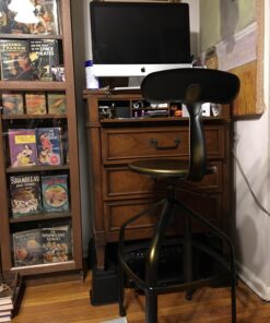 Adjustable Stackable Bed Frame Risers for Elevation & Under-Bed Storage - Heavy-Duty Furniture Riser for Table, Couch, Desk, and Chair - Set of 4 Large & 4 Small Bed Lifts - Black Home It 33 71cPlIfXdmL