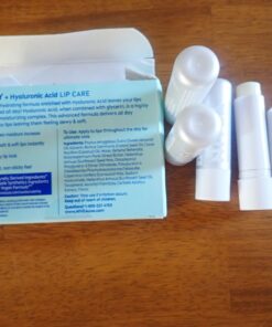 NIVEA Dewy Lip Care with Hyaluronic Acid, Lip Balm Leaves Visibly Less Noticeable Lip Lines and No Waxy Feel, 0.18 Oz, Pack of 4 39 71cTWuz6EHL