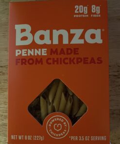 Banza Chickpea Pasta, Variety Pack (2 Penne/2 Rotini/2 Shells) - Gluten Free Healthy Pasta, High Protein, Lower Carb and Non-GMO - 8 oz (Pack of 6) (2 Penne/2 Rotini/2 Shells) 26 71cUYc8dfL