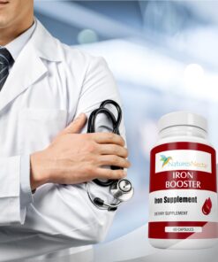 Iron Booster - Iron Supplement for Women - Helps Boost Red Blood Cell Production with Slow Release Non Constipating Ferrous Iron Pills for Women - Best Iron Supplements for Anemia - Raw Iron Vitamins 20 71cVJzdCZAL