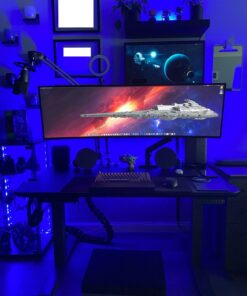 LG 49WL95C-W Ultrawide Dual QHD Monitor 49" 32: 9 (5120 x1440) Curved IPS Display, HDR10, USB Type-C, HDR 10, Ambient Light Sensor, 2 x 10W Stereo Speaker 45 71cVoXrliL