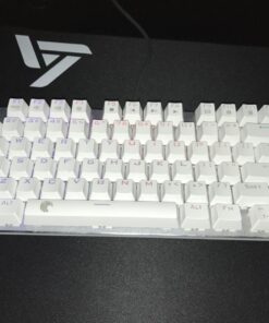 HUO JI Z88 Z-88 RGB Mechanical USB Gaming Keyboard, Blue Switch , LED Backlit, Water Resistant, Compact 81 Keys Anti-Ghosting for Mac, PC, White 81 keys, blue switch 37 71cWmdtAHJL