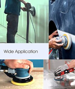 Miady 5-Inch 8-Hole Hook and Loop Sanding Discs 70PCS, 40/80/120/240/320/600/800 Assorted Grits Sandpaper for Aluminum - Pack of 70 70PCS Assort Grit 26 71cXS2wxRML