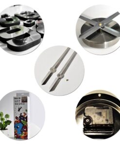 Elikeable Modern 3D Frameless Large 3D DIY Wall Clock Watches Hours DIY Decorations Home for Living Room Bedroom (black) Black 22 71cXcnynSoL