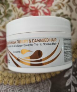 Vitamins Keratin Hair Mask Deep Conditioner - Biotin Protein with Castor Oil Repair for Dry Damaged and Color Treated Hair - Conditioning Treatment for Curly or Straight Thin Fine Hair 8.45 Fl Oz (Pack of 1) 37 71cXsJqo0eL