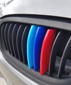 iJDMTOY M-Colored Grille Insert Trims Compatible With BMW F30 3 Series 320i 328d 328i 335i 340i w/Standard Kidney Grill (11 Beams), NOT 8-Beam Black Grille nor M3 33 71cYAQVfM2L