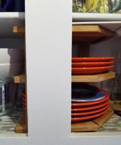 Lipper International 8883 Bamboo Wood 3-Tier Corner Kitchen Storage Shelf, 10" x 10" x 9-1/2" 42 71cYcfCB5SL