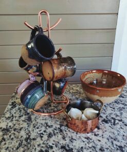 Spectrum Diversified Euro 6 Holder, Countertop Mug Tree, Mugs & Tea Cup Storage Rack, Coffee Counter Bar Accessory & Kitchen Organizer, 1 Count (Pack of 1), Copper 1 Count (Pack of 1) 24 71cYjIDVCiL