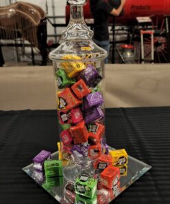 Home Essentials & Beyond Apothecary Jars with Lids Set of 3 Candy Jars for Candy Buffet, Glass décor, Laundry Room, Potpourri, and Bathroom 35 71cYvjRkpXL