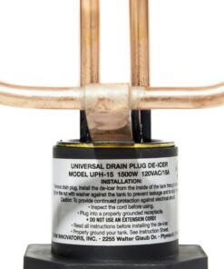 Farm Innovators UPH-15 Universal Water Tank Heater 1500 Watt Drain Plug De-Icer, Fits All Tanks Single 7 71cYwzdFkpL