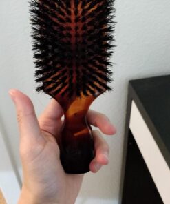 Bass Brushes 100% Wild Boar Bristle Classic Men's Club Style Hair Brush, with 100% Pure Bamboo Handle, Shines, Conditions, and Polishes. Model #153 23 71cZFRZ2rYL