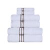 Superior Turkish Cotton Ultra-Plush 6-Piece Towel Set, Ideal for Master Bath, Guest Bathroom, Fast Drying, Shower, Spa, Face/Washcloths, Hand, Bath Towels, Absorbent, Home Basics, Latte 6 Piece Towel Set 35 71cZUxSOViL