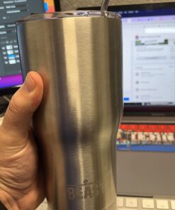 Beast 30 oz Tumbler Stainless Steel Vacuum Insulated Coffee Ice Cup Double Wall Travel Flask (Stainless Steel) 56 71cZaRMC fL