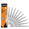 SUNGATOR 9-Inch Reciprocating Saw Blades, 10-Pack Wood Pruning Saw Blades High Carbon Steel with 5TPI Designed for Fast, Straight, Clean Pruning and Cutting Wood