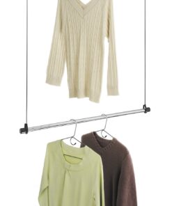 Whitmor Double Closet Rod - Heavy Duty Closet Organizer- Chrome 1 DESIGN 1 20 71ca6TqYUFL