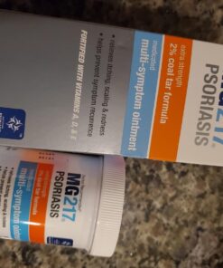 MG217 Multi Symptom Relief 2% Coal Tar Medicated Psoriasis Ointment oz Jar, 4 Oz 4 Ounce (Pack of 1) 43 71ca819NCjL