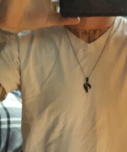 Jstyle Stainless Steel Mens Womens Couple Necklace Pendant Love Heart CZ Puzzle Matching 28 71ca9eDEy3L