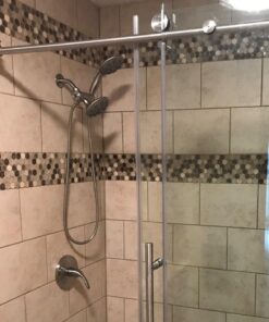 Ana Bath 5-Inch Anti-Clog High Pressure LARGE Dual Shower Head with Handheld Spray - 5 Unique Spray Modes/BRASS CONNECTOR/5 Ft Stainless Steel Hose/Spot Resist Brushed Nickel 32 71caBR4FWrL