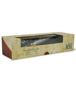 Authentic Models Feather Pen Set - An Assortment of Early Writing Instruments, Including Ink, Brass Nibs, a Wood Pen, and a Feather - Perfect for Calligraphy 7 71camYSJnPL